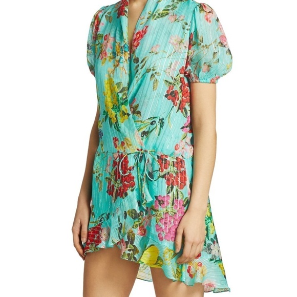 NWT Rococo Sand Coastal Print Wrap Dress L - Picture 4 of 15